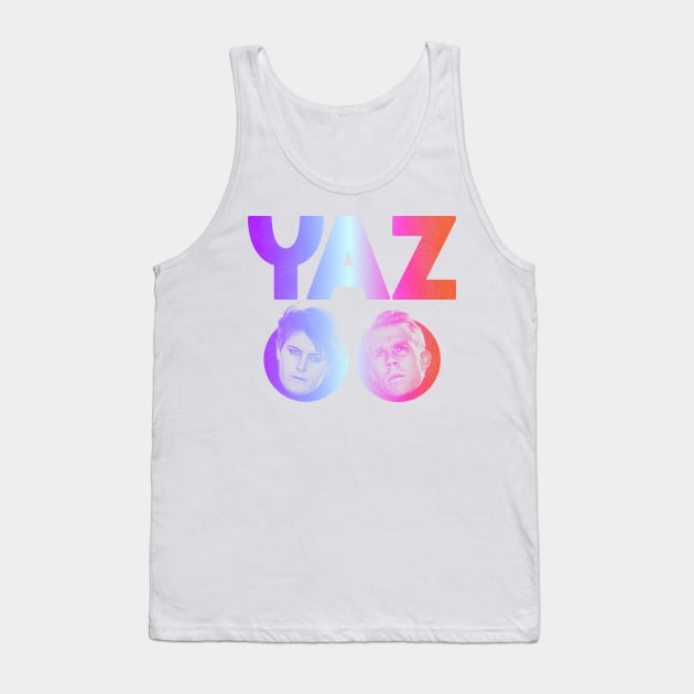 Yazoo / 80s Fade Colorway Synth Pop Fan Art Tank Top by darklordpug